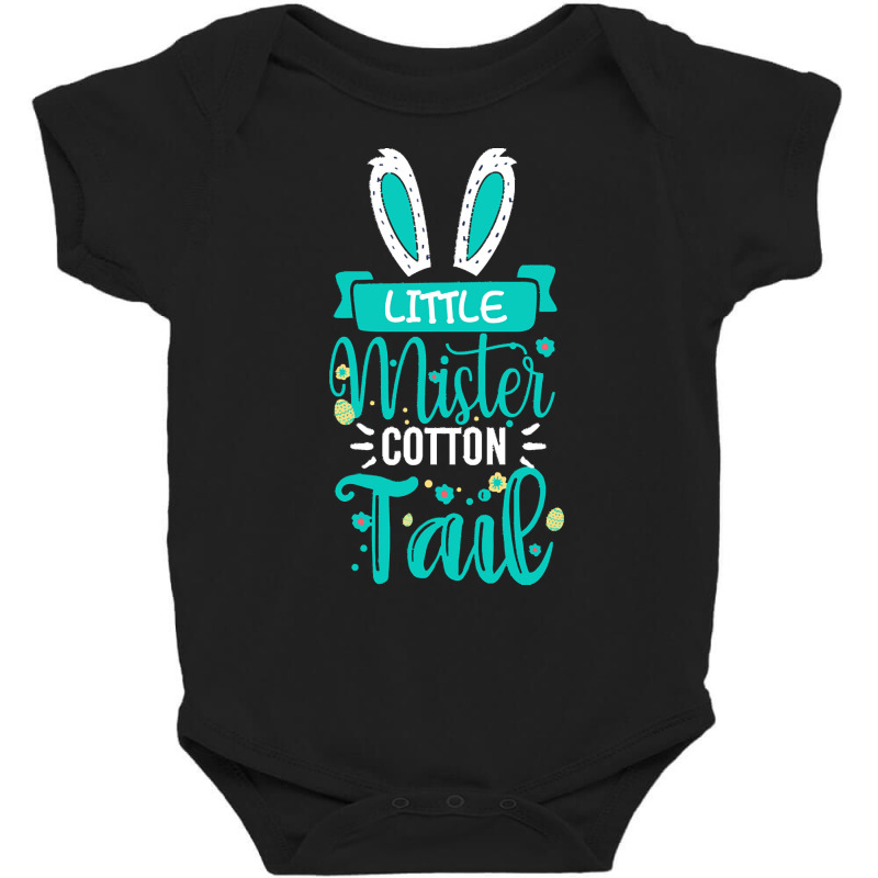 Easter T  Shirt Kids Little Mister Cotton Tail   Boys Easter Bunny 5 Baby Bodysuit | Artistshot