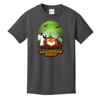 Halloween Party Funny Gang, Drakola, Jack O Lentern And Boo. Basic Youth T-shirt | Artistshot