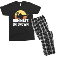 Dominate Or Drown Vintage Water Polo Shirts For Boys Men Men's T-shirt Pajama Set | Artistshot