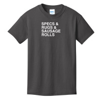 Specs And Rugs And Sausage Rolls Basic Youth T-shirt | Artistshot