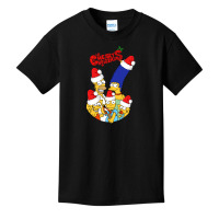 The Simpsons Funny Family - Merry Christmas - Happy Xmas Basic Youth T-shirt | Artistshot