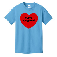 Love Spaghetti, Hashtag Heart, Spaghetti Basic Youth T-shirt | Artistshot