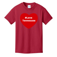 Love Tennessee, Hashtag Heart, Love Tennessee Basic Youth T-shirt | Artistshot