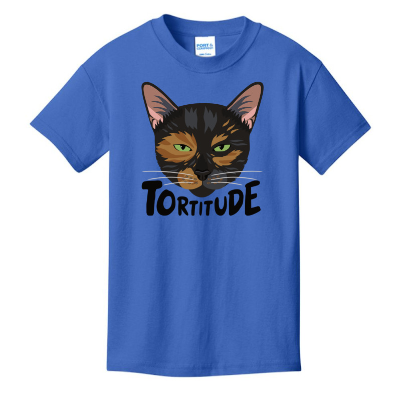 Tortitude Tortoiseshell Cat Sweatshirt Basic Youth T-shirt by fashionsall | Artistshot