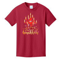 Happy Hanukkah Octopus Menorah Gift T  Shirt Happy Hanukkah Octopus Me Basic Youth T-shirt | Artistshot