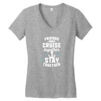 Friends Who Cruise Together T Shirt Match Anchor Vacation Women's V-neck T-shirt | Artistshot