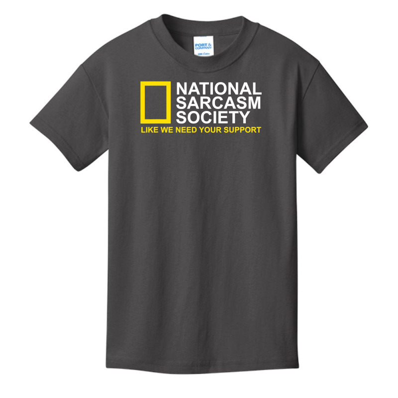 National Sarcasm Society Satirical Parody Design Men & Women T Shirt Basic Youth T-shirt by MleczynskiShae | Artistshot