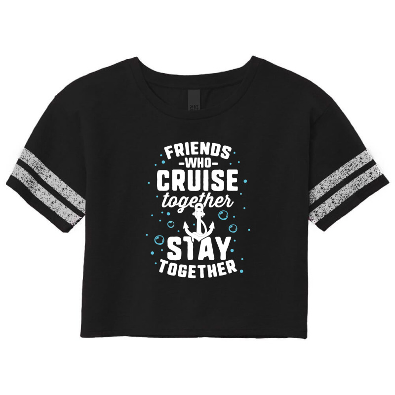 Friends Who Cruise Together T Shirt Match Anchor Vacation Scorecard Crop Tee by diegomicel | Artistshot