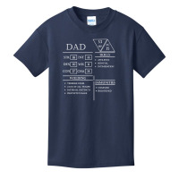 Dad Stats Basic Youth T-shirt | Artistshot