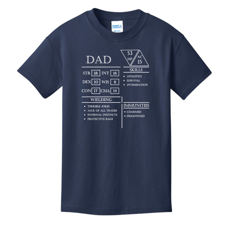 Dad Stats Basic Youth T-shirt by Melissa Store | Artistshot