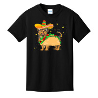 Cinco De Mayo T  Shirt Sombrero Yorkshire Terrier Dog Tacos Cinco De M Basic Youth T-shirt | Artistshot