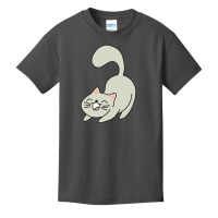 Stretch Gray Cat Basic Youth T-shirt | Artistshot