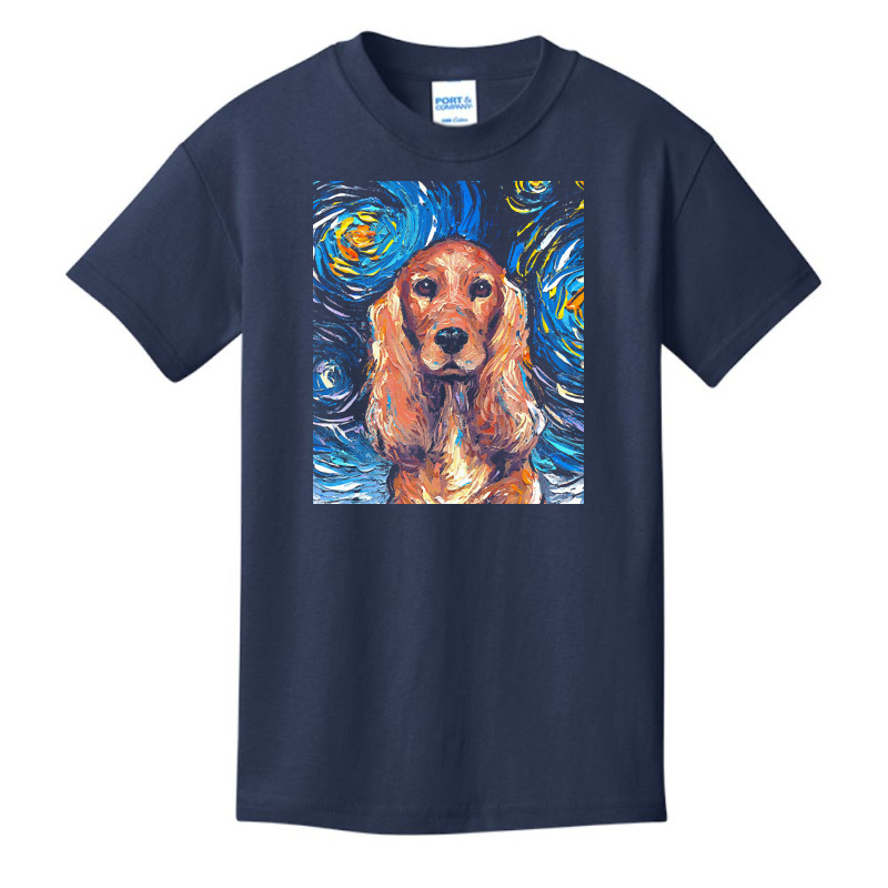 Cocker Spaniel T  Shirt Cocker Spaniel Night Basic Youth T-shirt by joliejast | Artistshot