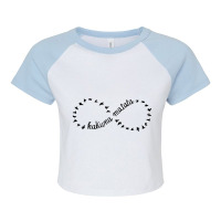 Infinity Hakuna Raglan Crop Top | Artistshot