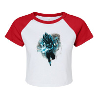 Vegeta T Shirtdragon Ball Super Vegeta Super Saiyan Blue Raglan Crop Top | Artistshot