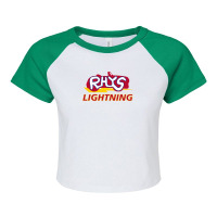 Rhys Lightning Raglan Crop Top | Artistshot