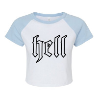 Hell Raglan Crop Top | Artistshot