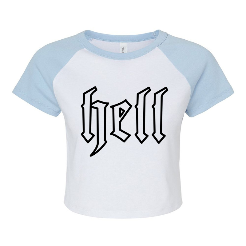 Hell Raglan Crop Top | Artistshot