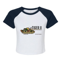 Tiger Ii 008 Battle Of The Bulge   Panzer Raglan Crop Top | Artistshot