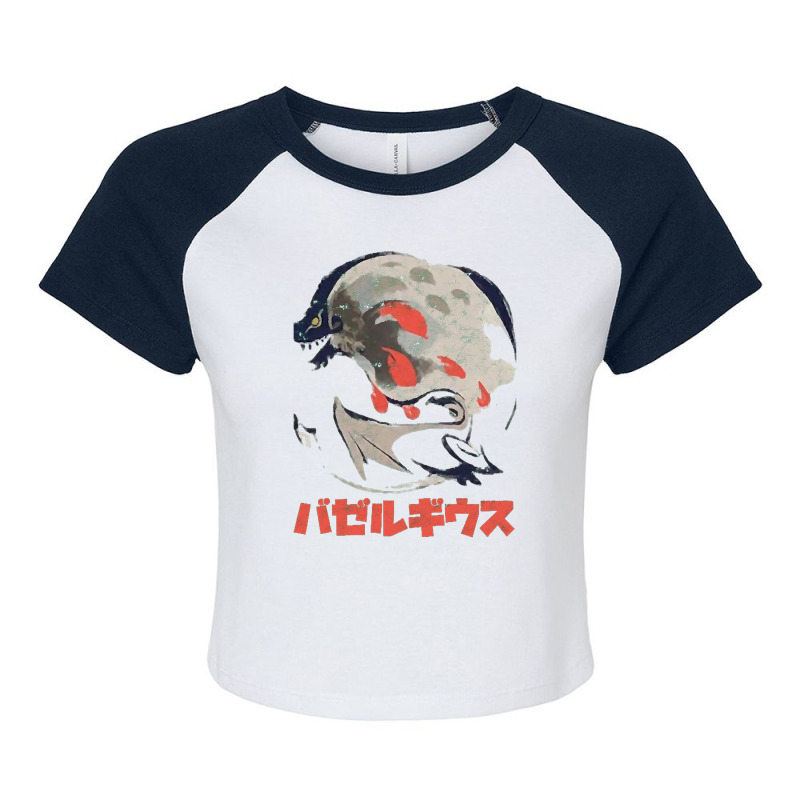 Monster Hunter Rise Bazelgeuse Kanji Raglan Crop Top by dyahayusutra | Artistshot