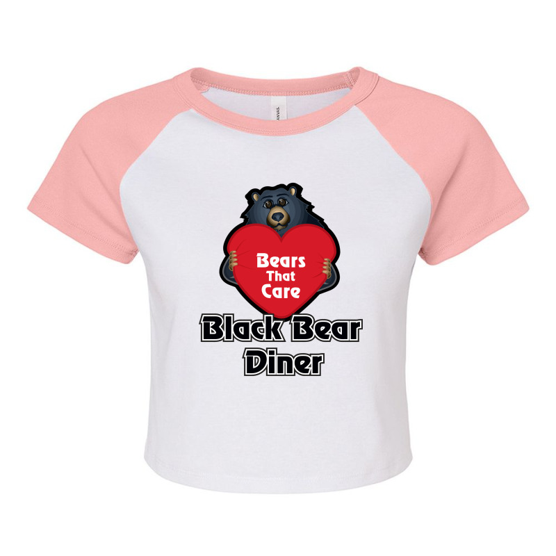 Resto, Black Bear Diner Raglan Crop Top by Kahet | Artistshot