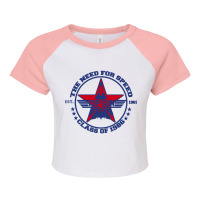 Top Gun Class Of 1986 Raglan Crop Top | Artistshot