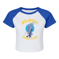 Atlantis Swim Team, Distressed   Atlantis Raglan Crop Top | Artistshot