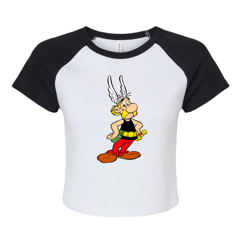 Asterix Raglan Crop Top by adexbawel | Artistshot