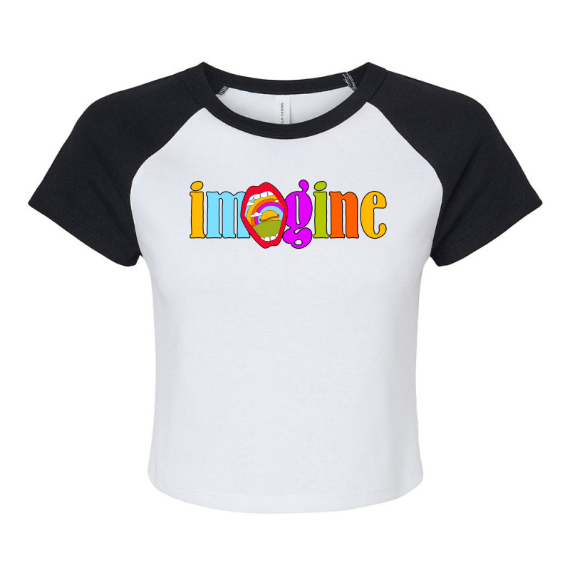 Imagine Raglan Crop Top by autlu2024 | Artistshot