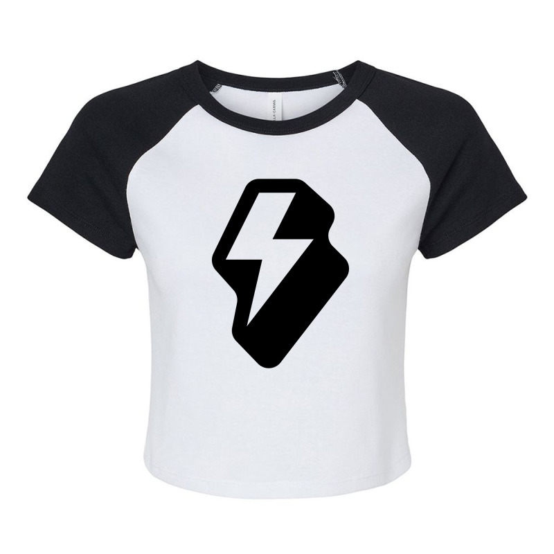 Lightning Raglan Crop Top by MegaAgustina | Artistshot