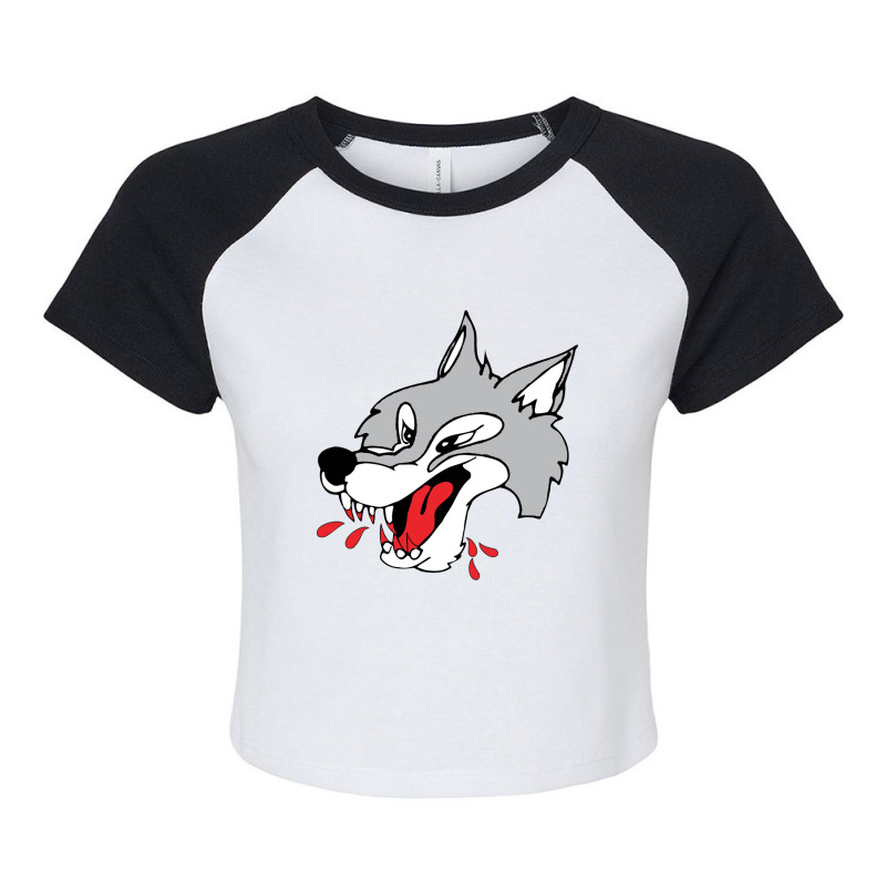 Sudbury Wolves Raglan Crop Top by Aviezerfritiof | Artistshot