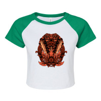 King Cobra Raglan Crop Top | Artistshot