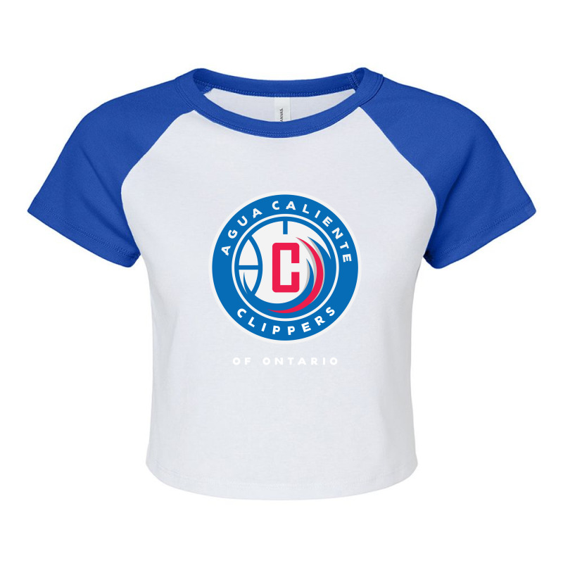 The Agua Caliente Clippers Basketball Raglan Crop Top by IantinShop | Artistshot