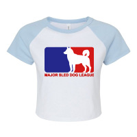 Major Sled Dog League Raglan Crop Top | Artistshot