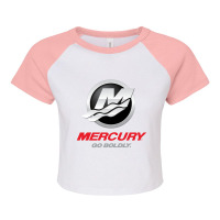 Mercury Marine Outboard Boat Raglan Crop Top | Artistshot