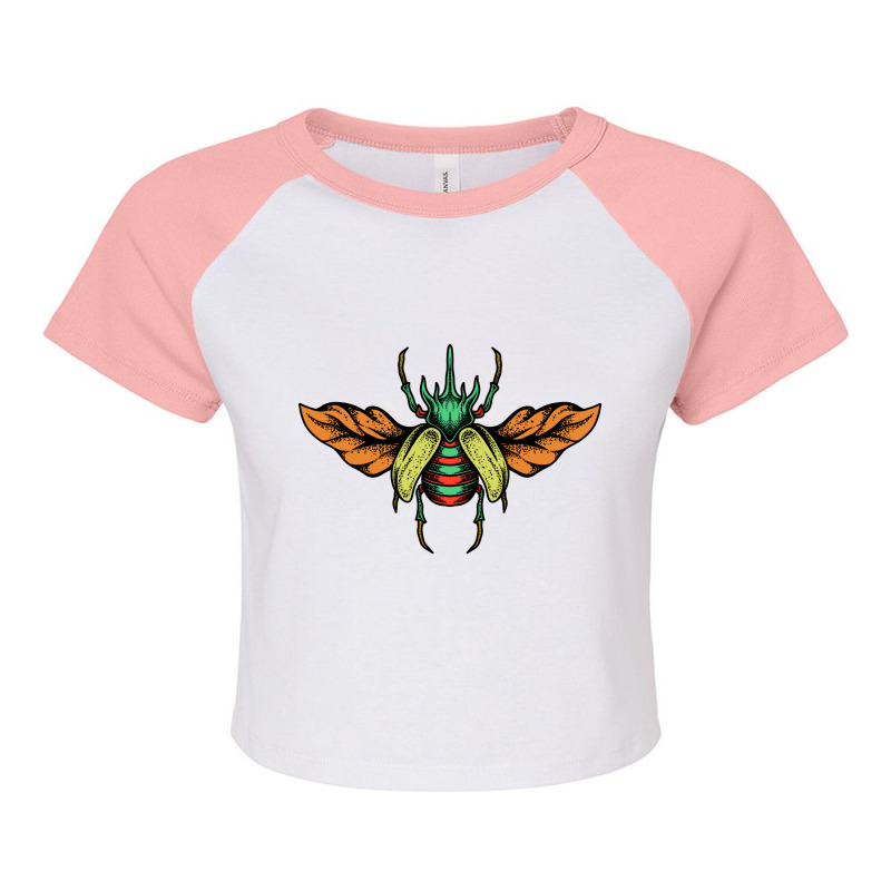 Insect 8 Raglan Crop Top | Artistshot