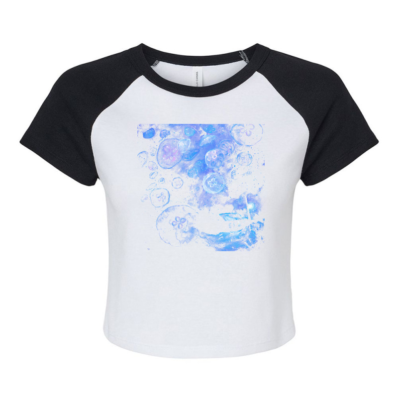 Jellyfish T  Shirt It's Jellyfishing Outside Tonight T  Shirt Raglan Crop Top by rgibson131 | Artistshot