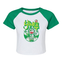 Green Slimer Raglan Crop Top | Artistshot