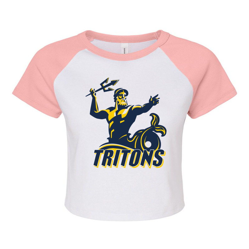 Uc San Diego, Tritons 2 Raglan Crop Top by Rameutuk | Artistshot