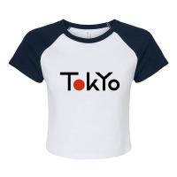 Tokyo Japan Typography Merch Raglan Crop Top | Artistshot