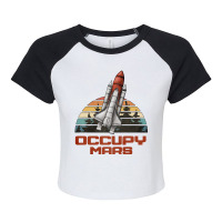 Occupy Mars Raglan Crop Top | Artistshot