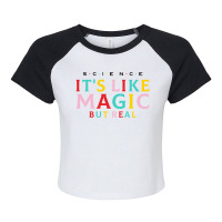 Science Is Like Magic Raglan Crop Top | Artistshot