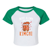 Womens Funny Fermented Vegetables Humor Kimchi-lover Raglan Crop Top | Artistshot