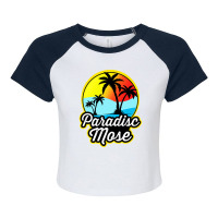 Summer Paradise Mose Raglan Crop Top | Artistshot