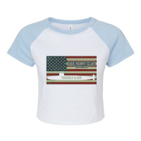 Uss Henry Clay Ssbn 625 Nuclear Ballistic Missile Submarine Vintage Raglan Crop Top | Artistshot