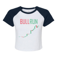 Bull Market Trading Day Tradibng Btc Raglan Crop Top | Artistshot