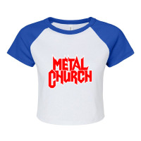 The-metal-church The Dark Raglan Crop Top | Artistshot