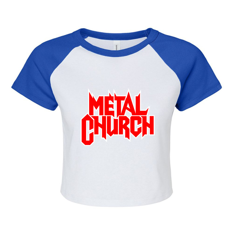 The-metal-church The Dark Raglan Crop Top by lizamus art | Artistshot