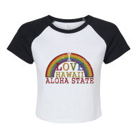 Aloha State Hawaii   Aloha State Raglan Crop Top | Artistshot