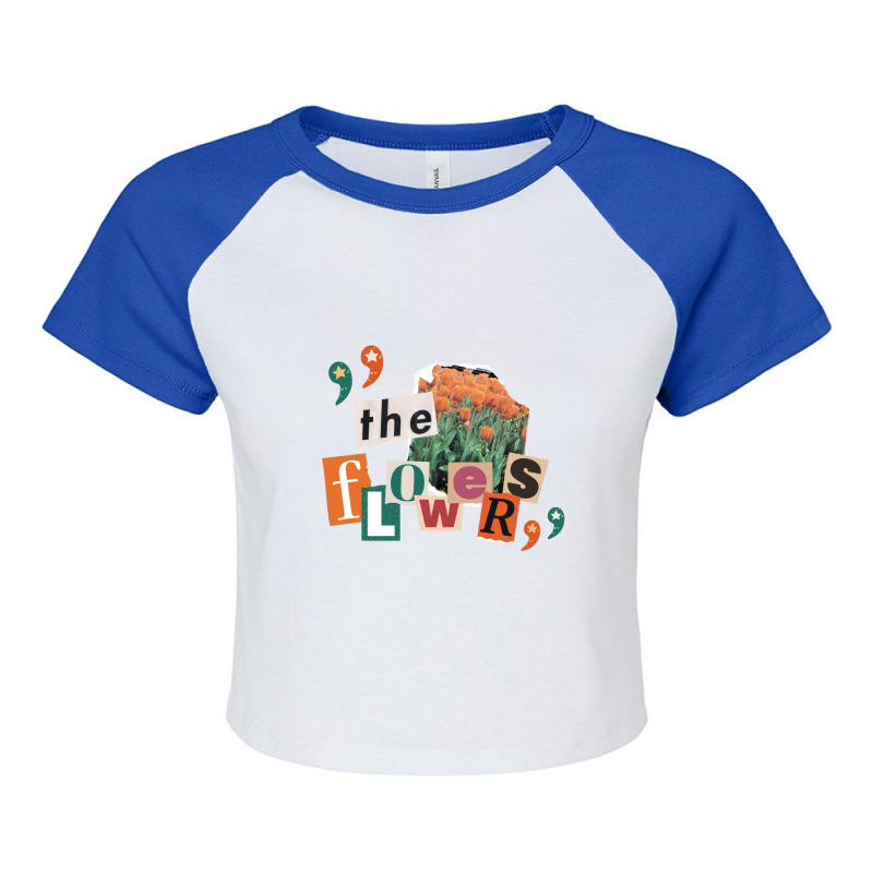 The Flowers Raglan Crop Top by Arull | Artistshot